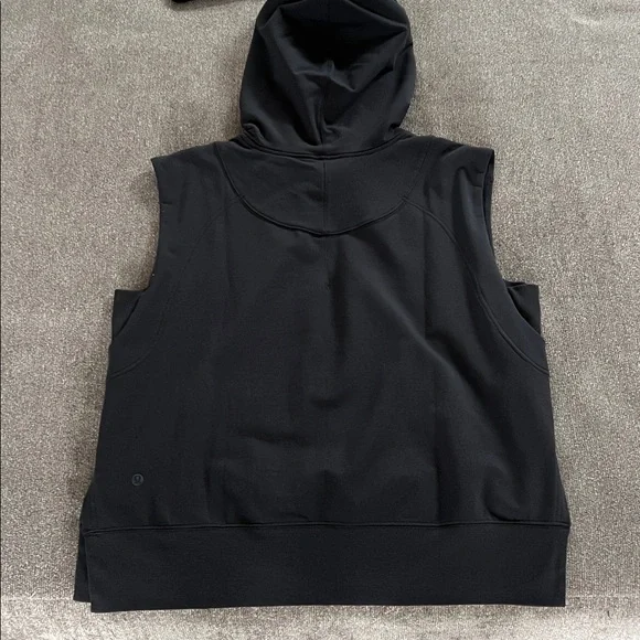 Lululemon Black Sleeveless  Hoodie Size 6 - Picture 5 of 10